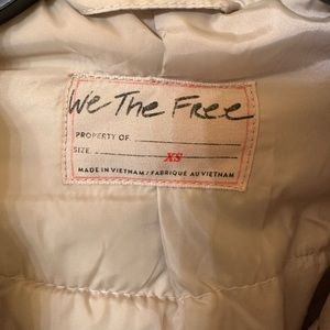 Free People Duvet Bomber Jacket XS Oatmeal